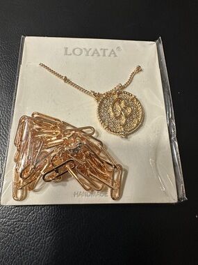 Gold Initial Medallion Necklace - Women Jewelry